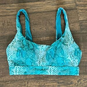 Aerie Snake Banded Wide Strap Scoop Bikini Top - Size Medium